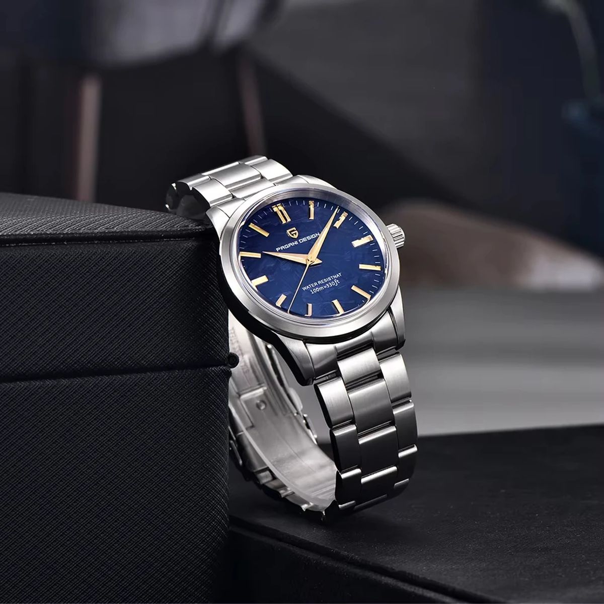 Stylish Men's Quartz Watch with Sapphire Glass and Luminous Dial Pagani Design - Men's Dress Watches 2