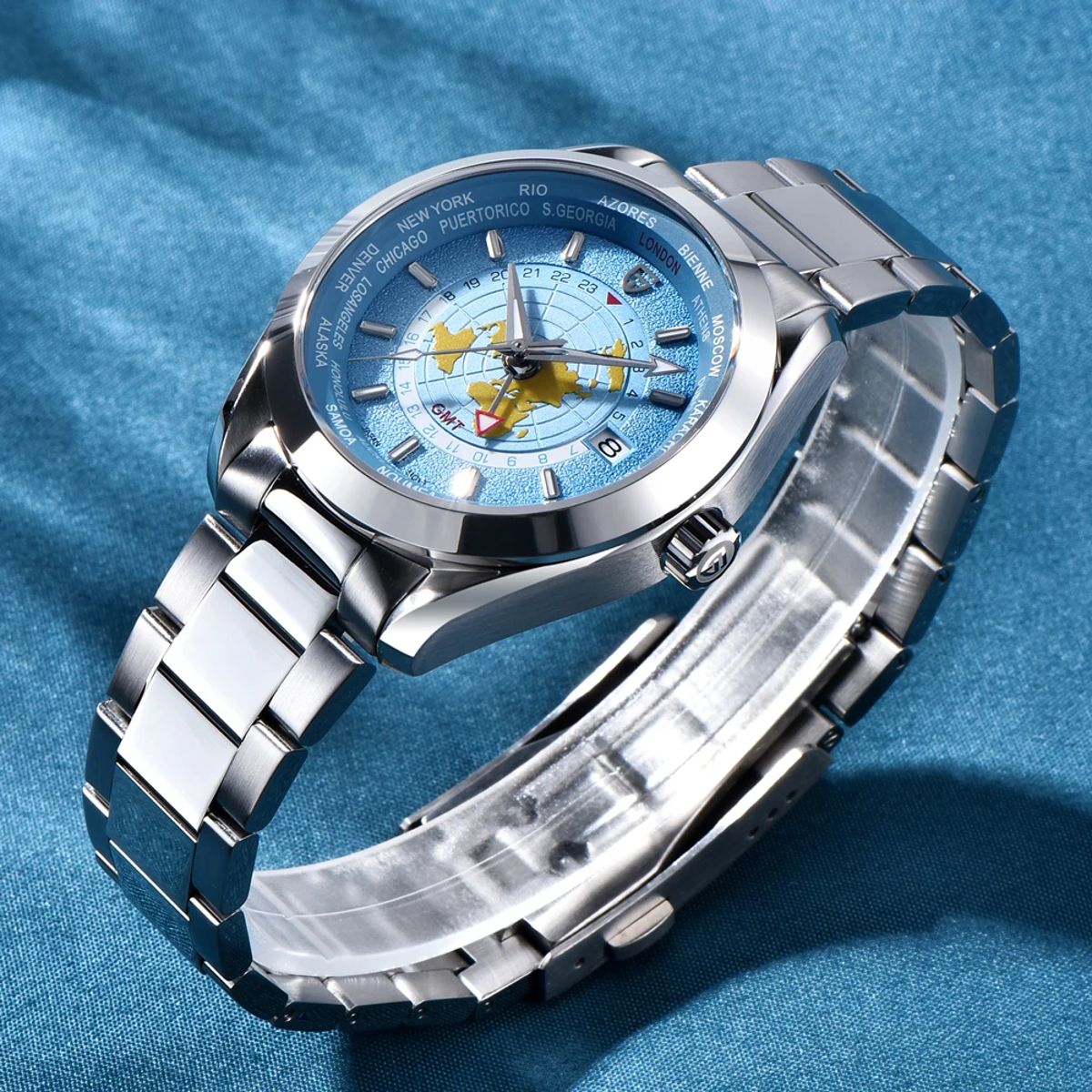 Retro Chronograph Sports Watch with GMT and Sapphire Glass Pagani Design - Men's Dress Watches 3