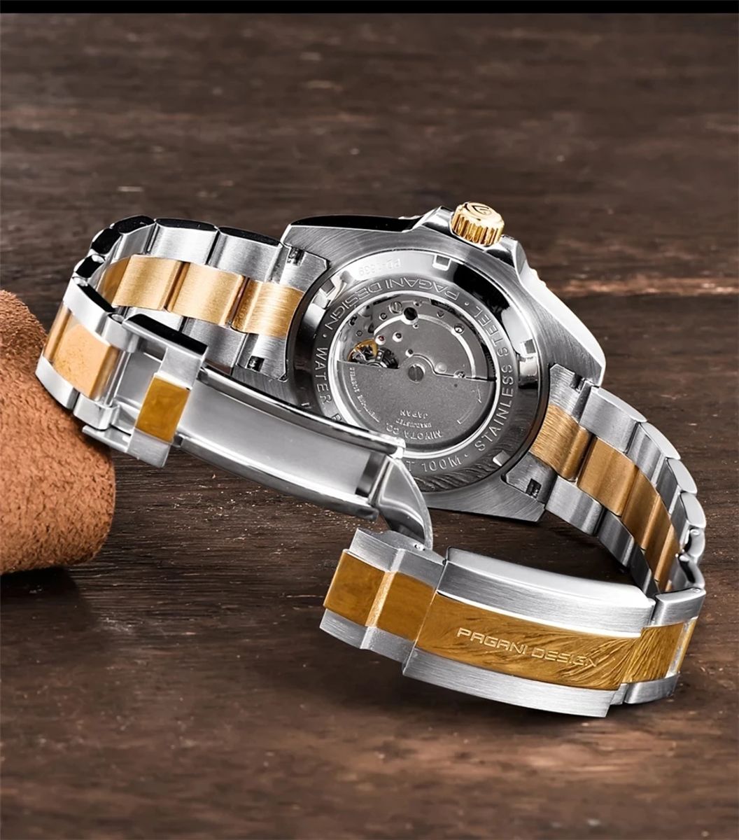 Luxury Diver Automatic Watch with Sapphire Glass and Screw Crown Pagani Design - Women's Dress Watches 2