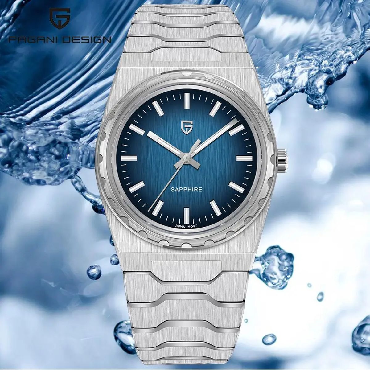 Ultra-Thin Business Quartz Watch with Sapphire Crystal Glass