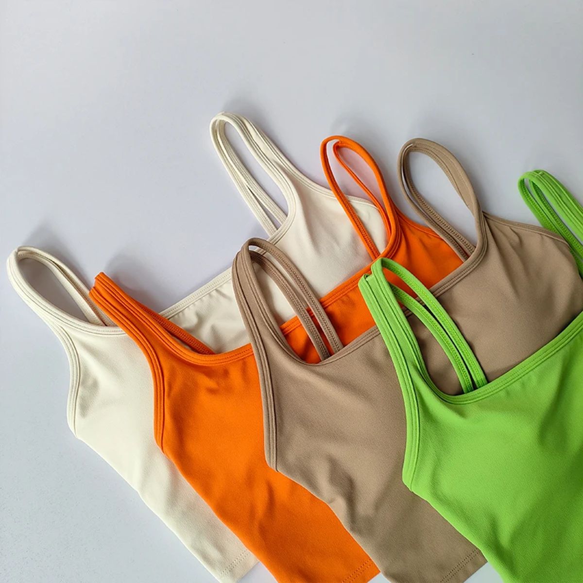 U-Shaped Back Sports Bra for Running and Fitness Support