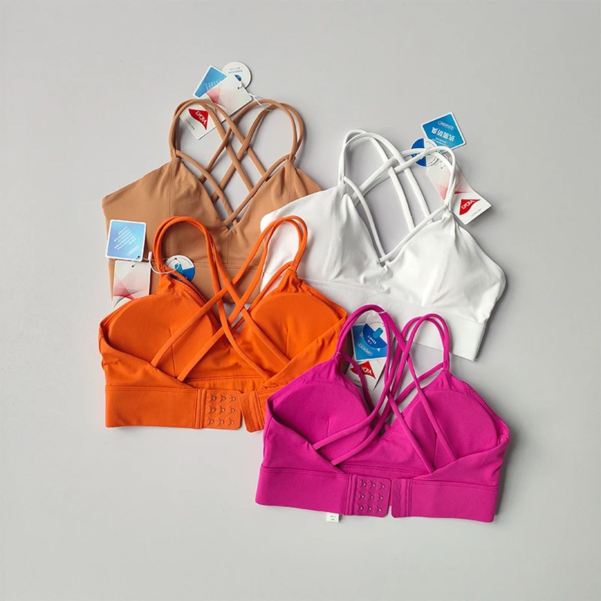 Shockproof Sports Bra with Stylish Back for Summer Workouts