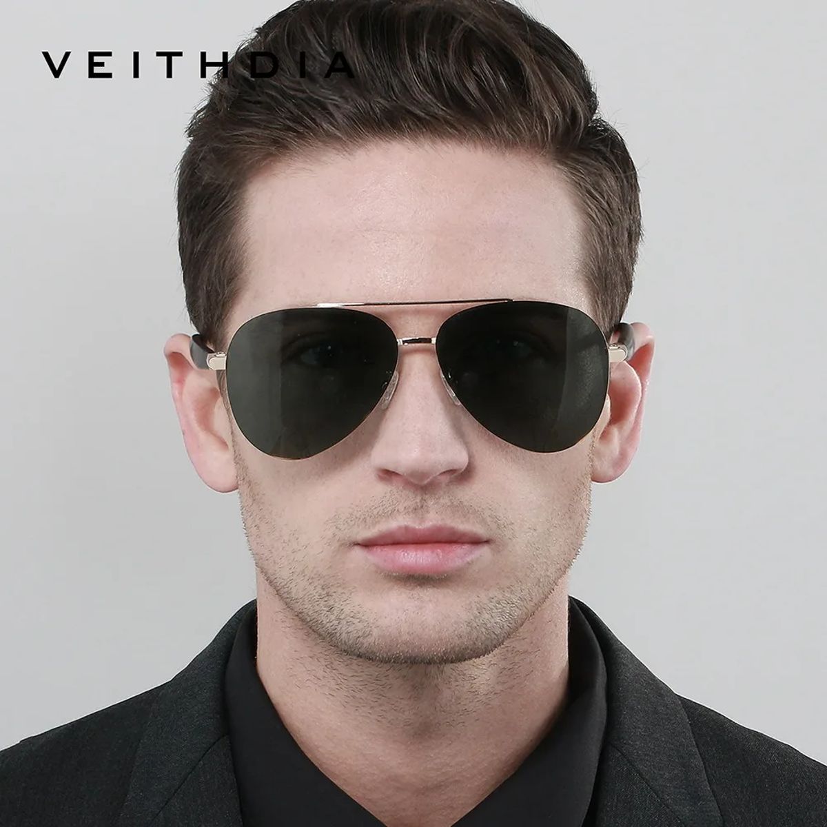 Veithdia - Men's Aviator Sunglasses 2