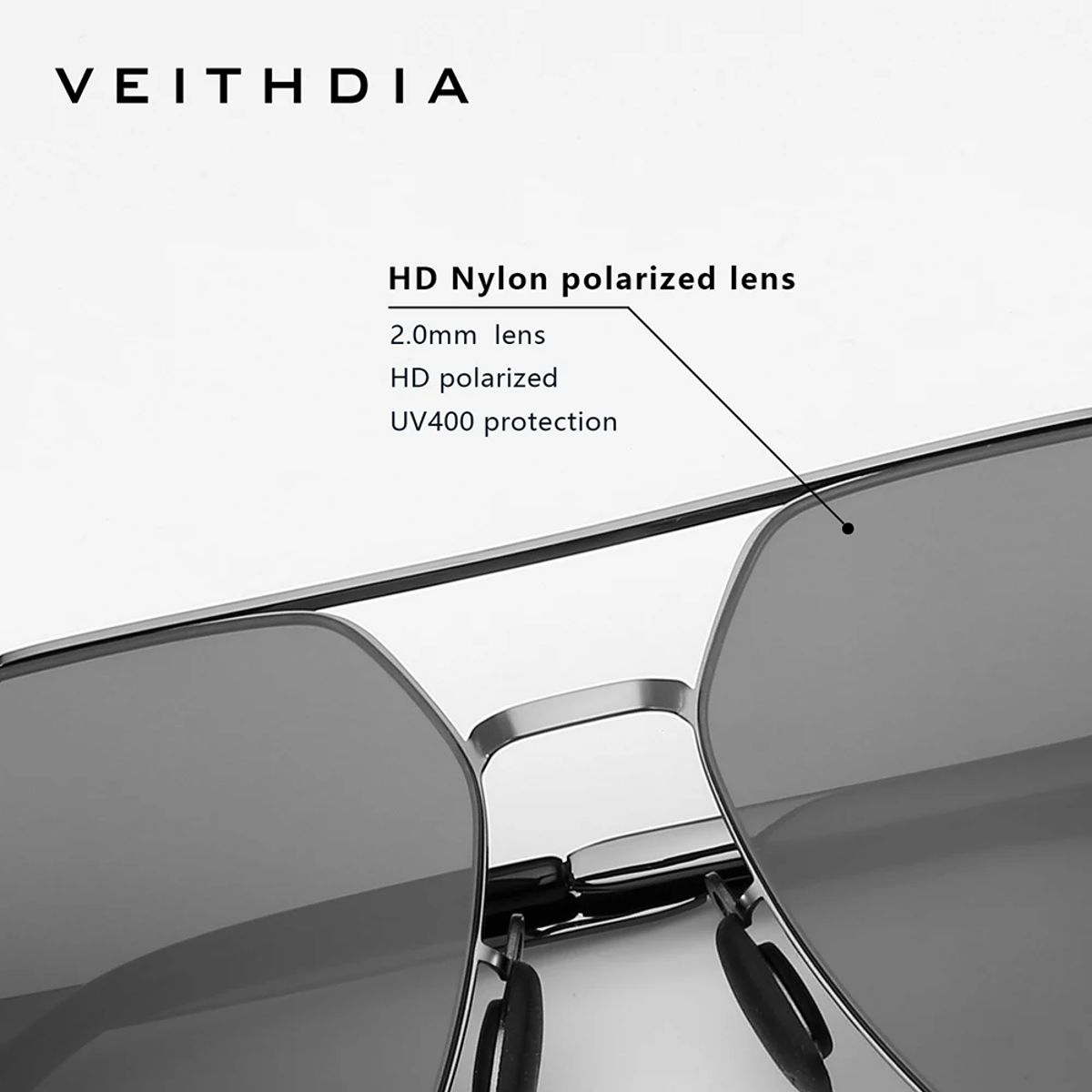 Veithdia - Men's Aviator Sunglasses 2