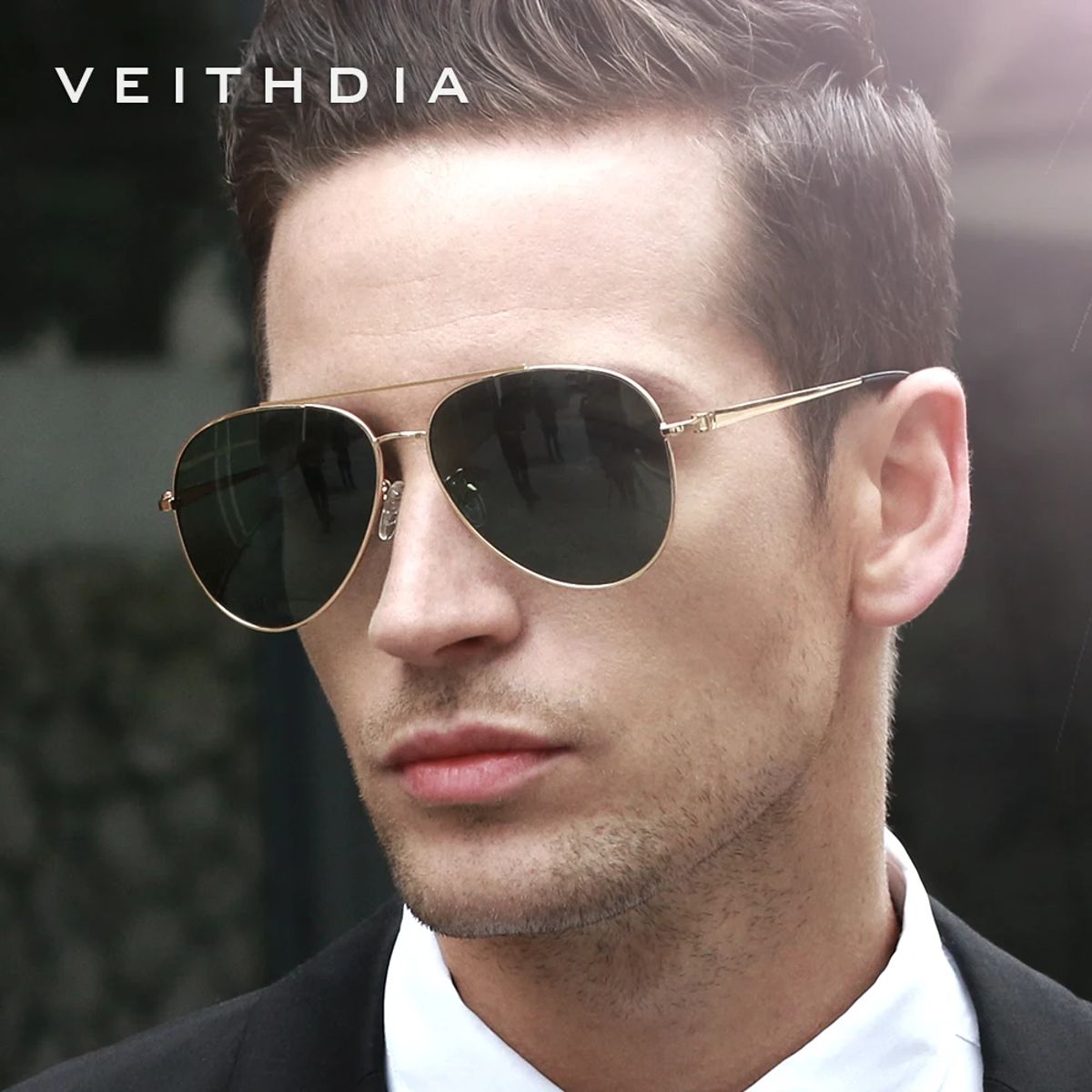 Veithdia - Men's Aviator Sunglasses 1