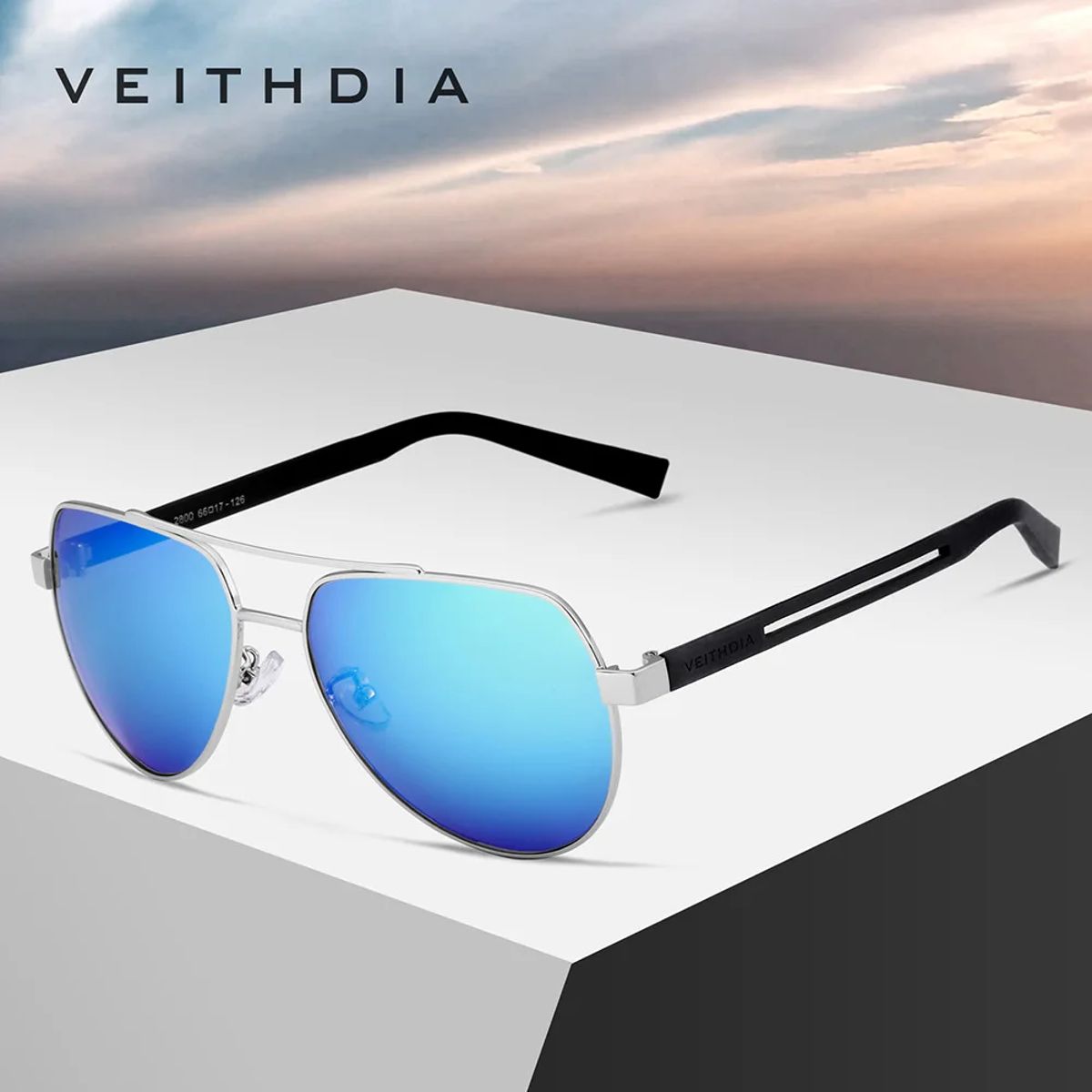 Veithdia - Men's Aviator Sunglasses 1