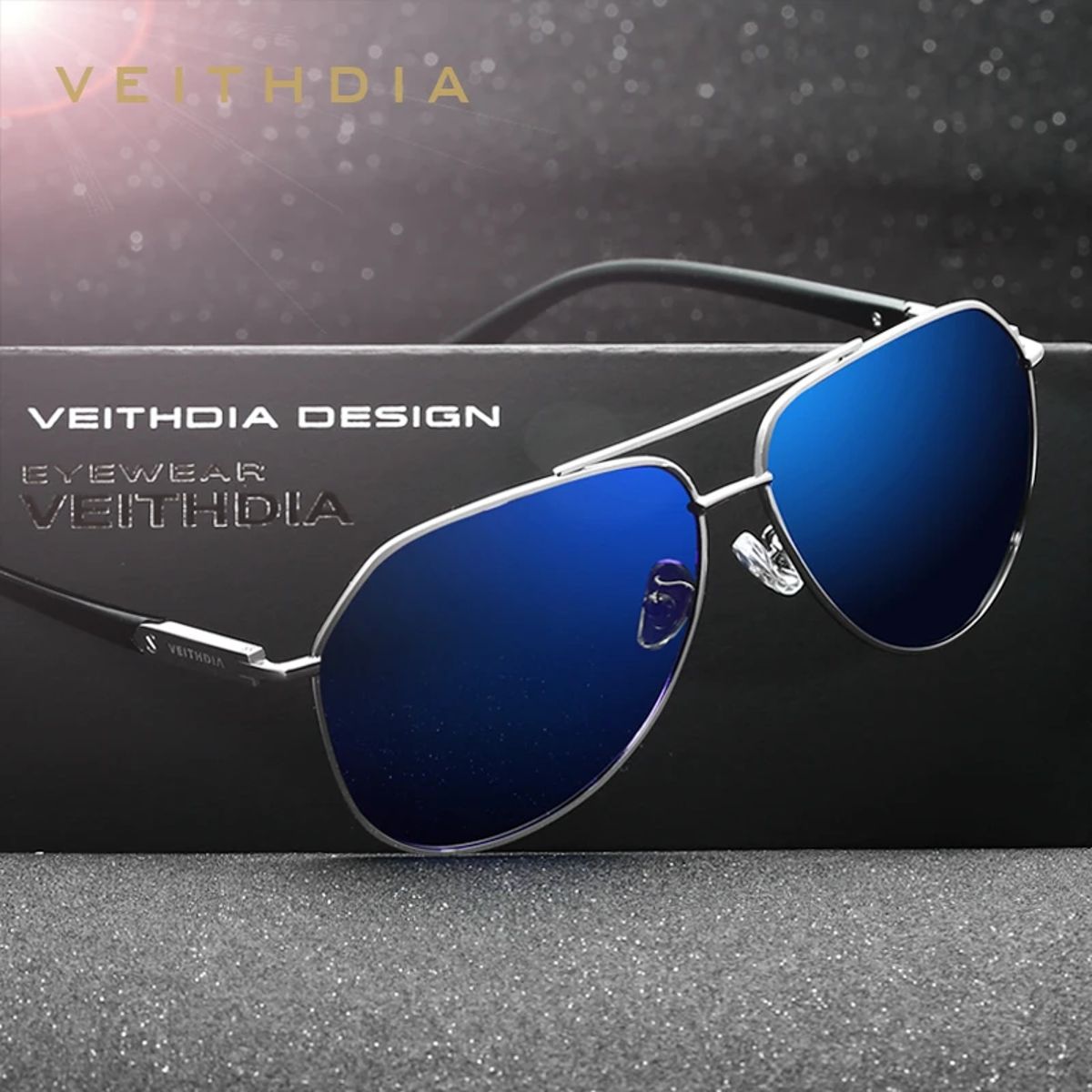 Veithdia - Men's Aviator Sunglasses 2
