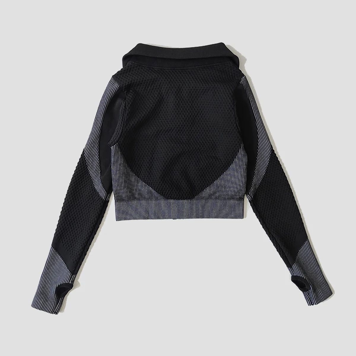 Seamless Long Sleeve Yoga T-Shirt with Zipper and Comfort Fit Seamless Long Sleeve Yoga T-Shirt with Zipper and Comfort Fit