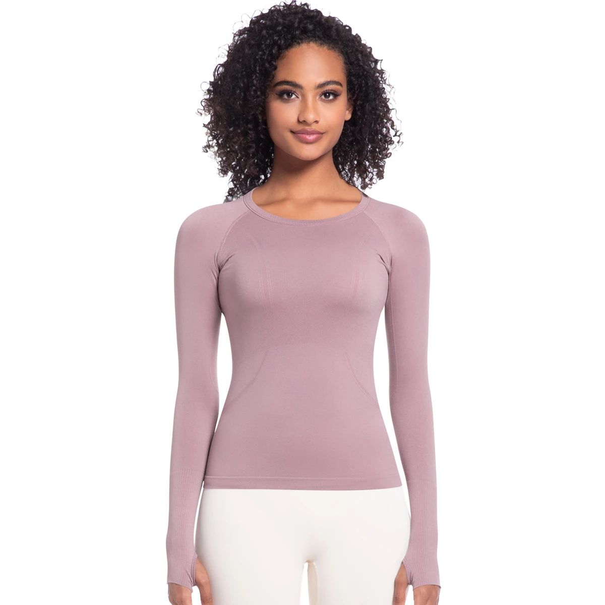 Breathable Long Sleeve Gym T-Shirt for Women’s Workout and Running Breathable Long Sleeve Gym T-Shirt for Women’s Workout and Running