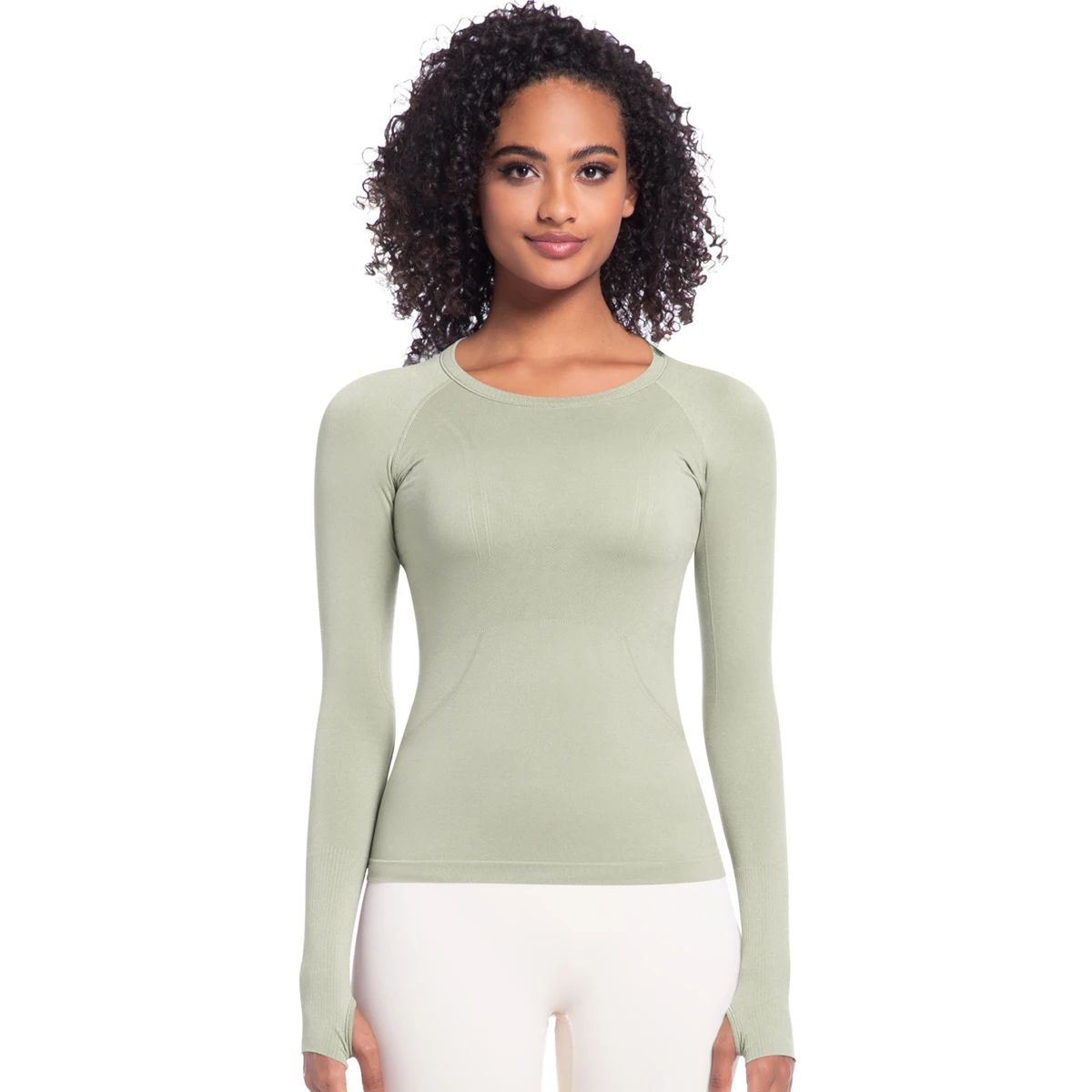 Breathable Long Sleeve Sports T-Shirt for Women’s Running and Yoga