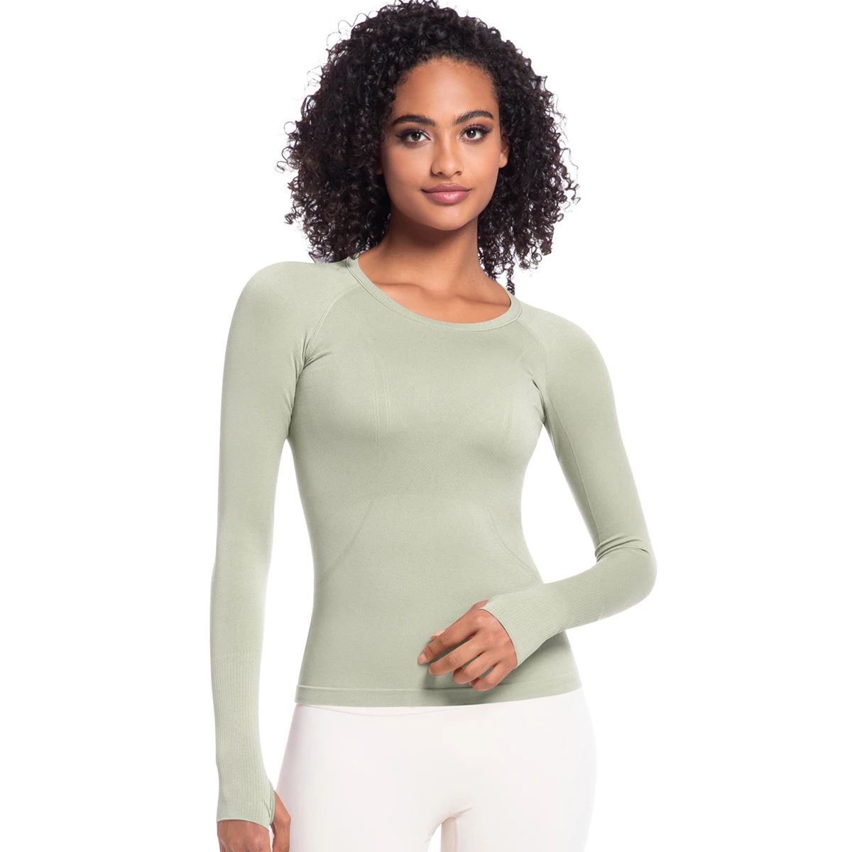 Breathable Long Sleeve Sports T-Shirt for Women’s Running and Yoga