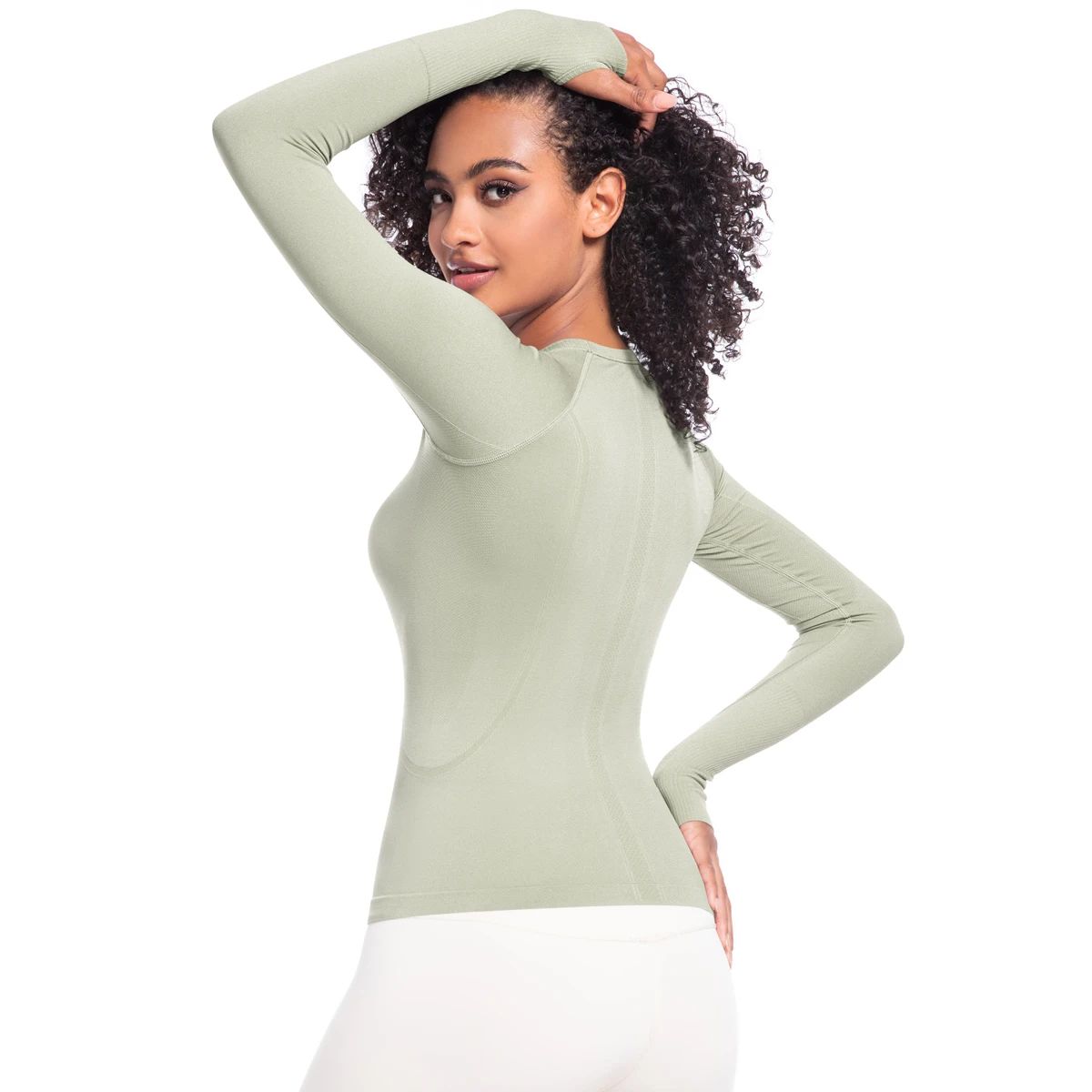 Breathable Long Sleeve Sports T-Shirt for Women’s Running and Yoga