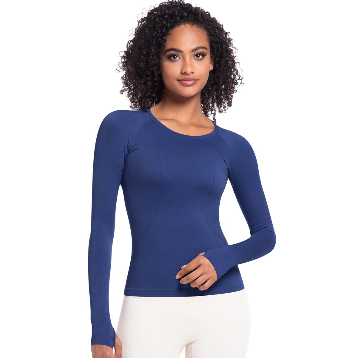 Breathable Long Sleeve Sports T-Shirt for Women’s Running and Yoga