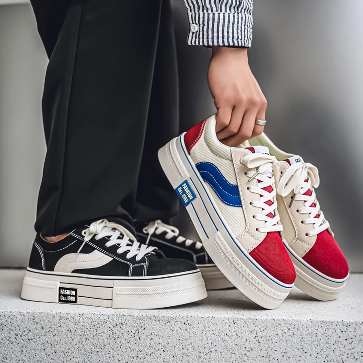 Oein - Men's Low Top Sneakers 4