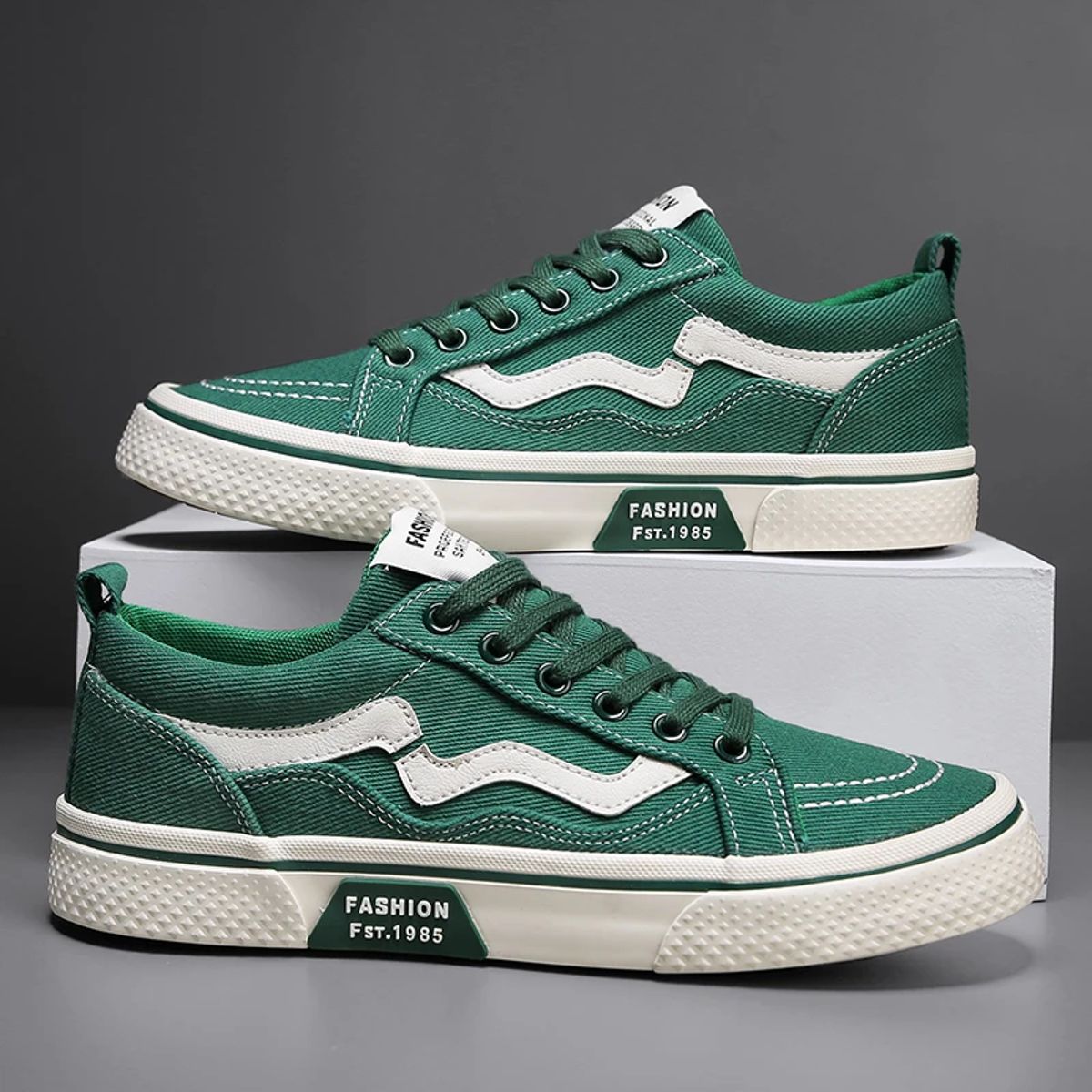 Men’s Low-Top Canvas Vulcanized Espadrille Sneakers for Summer Men’s Low-Top Canvas Vulcanized Espadrille Sneakers for Summer