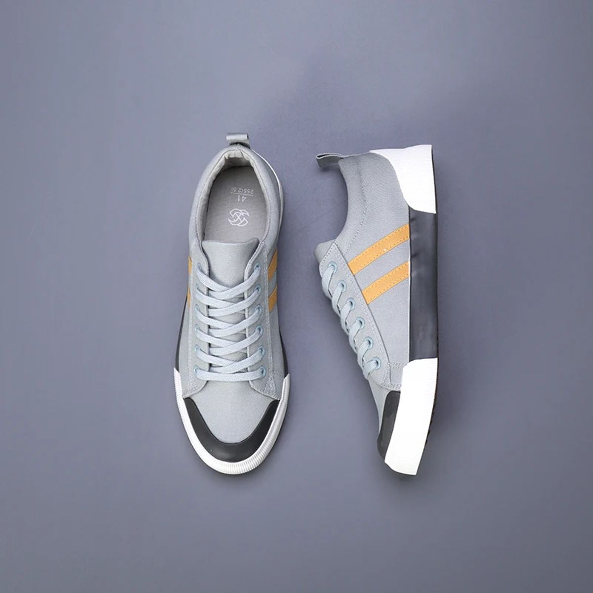 Low-Top Canvas Vulcanized Sneakers for Men Spring Summer
