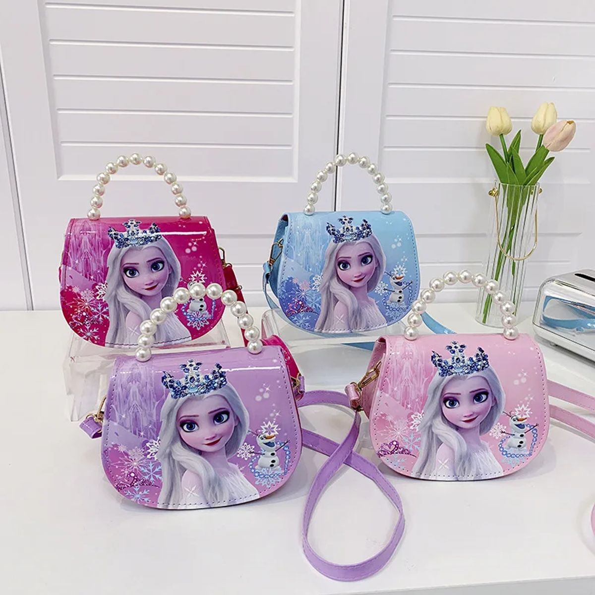 Charming Cartoon Princess Shoulder Bag for Girls' Everyday Use