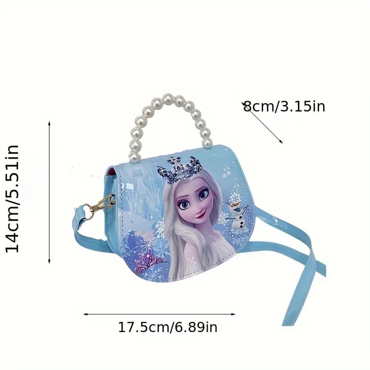Charming Cartoon Princess Shoulder Bag for Girls' Everyday Use