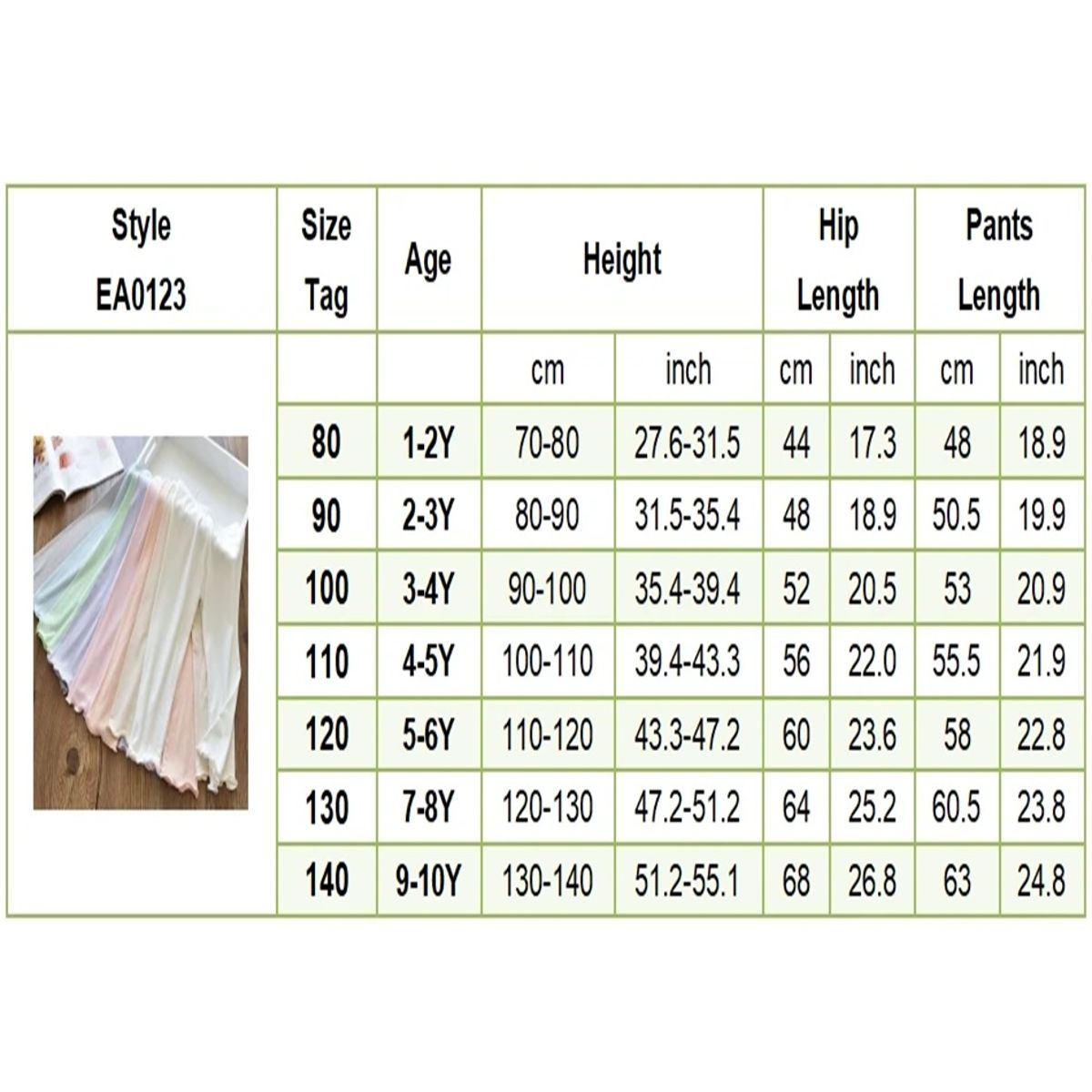 Breathable Lightweight Long Pants for Girls in Soft Ice Silk