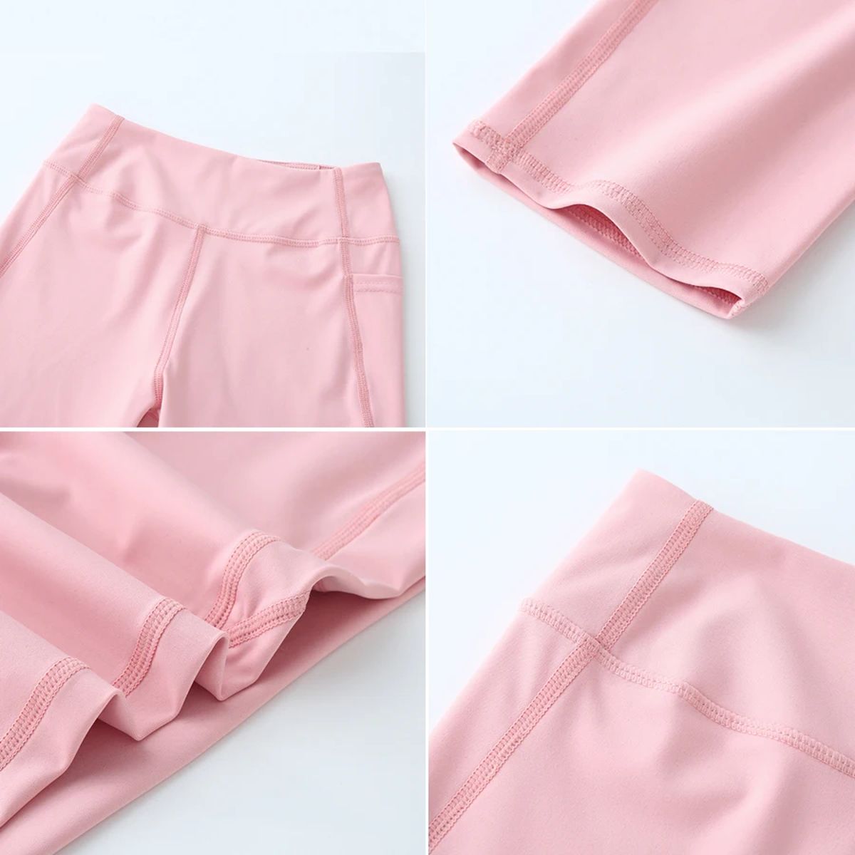 Girls High Waist Yoga Leggings with Pockets for Summer Sheecute - Kids's Leggings 3