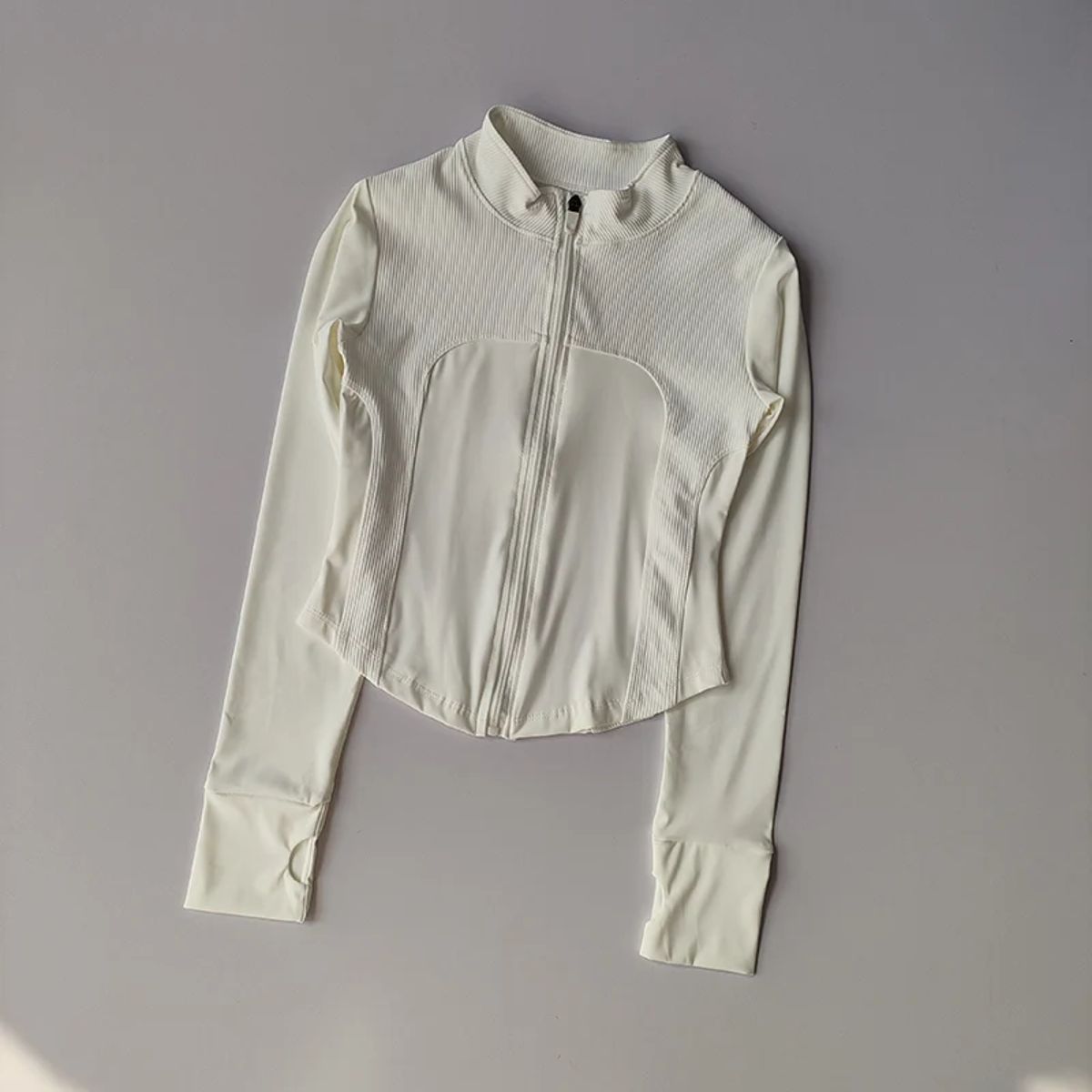 Seamless Slim Fit Zip Jacket for Yoga and Running