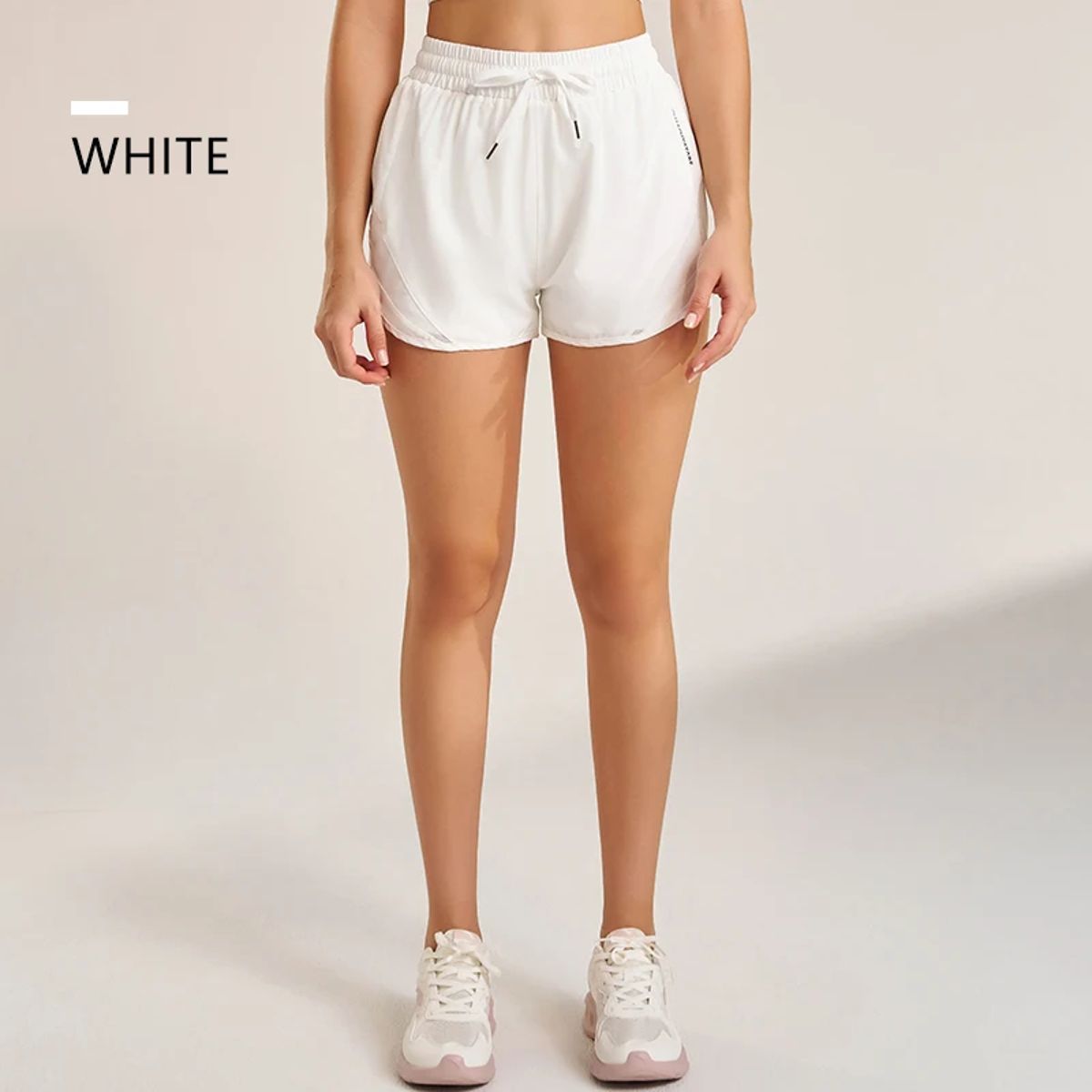 High Waist Quick-Dry Yoga Shorts with Utility Pockets