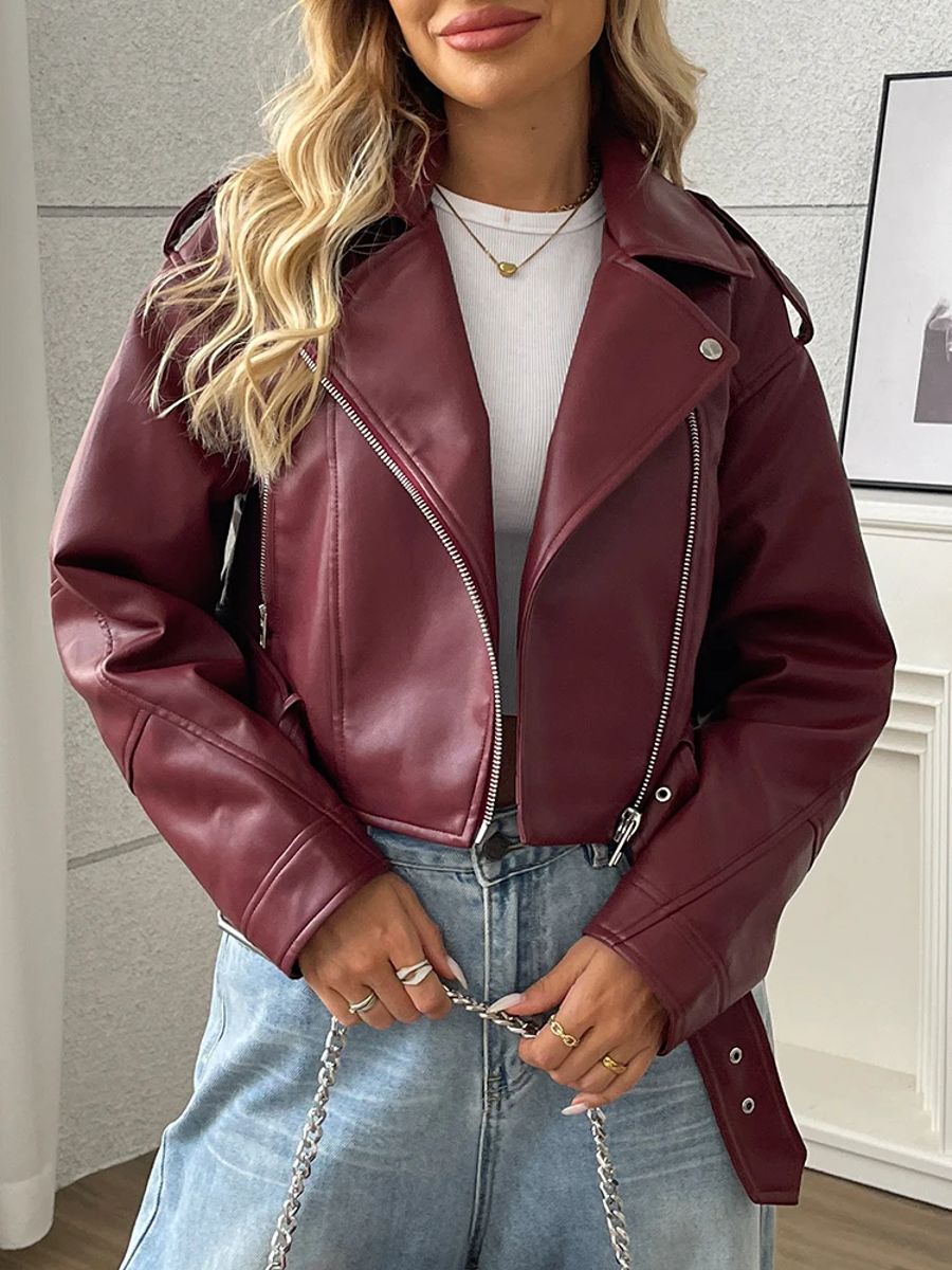Ailegogo - Women's Leather Jackets 2