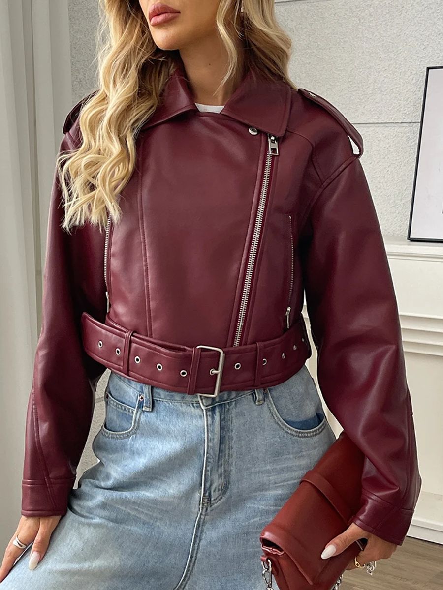 Ailegogo - Women's Leather Jackets 3