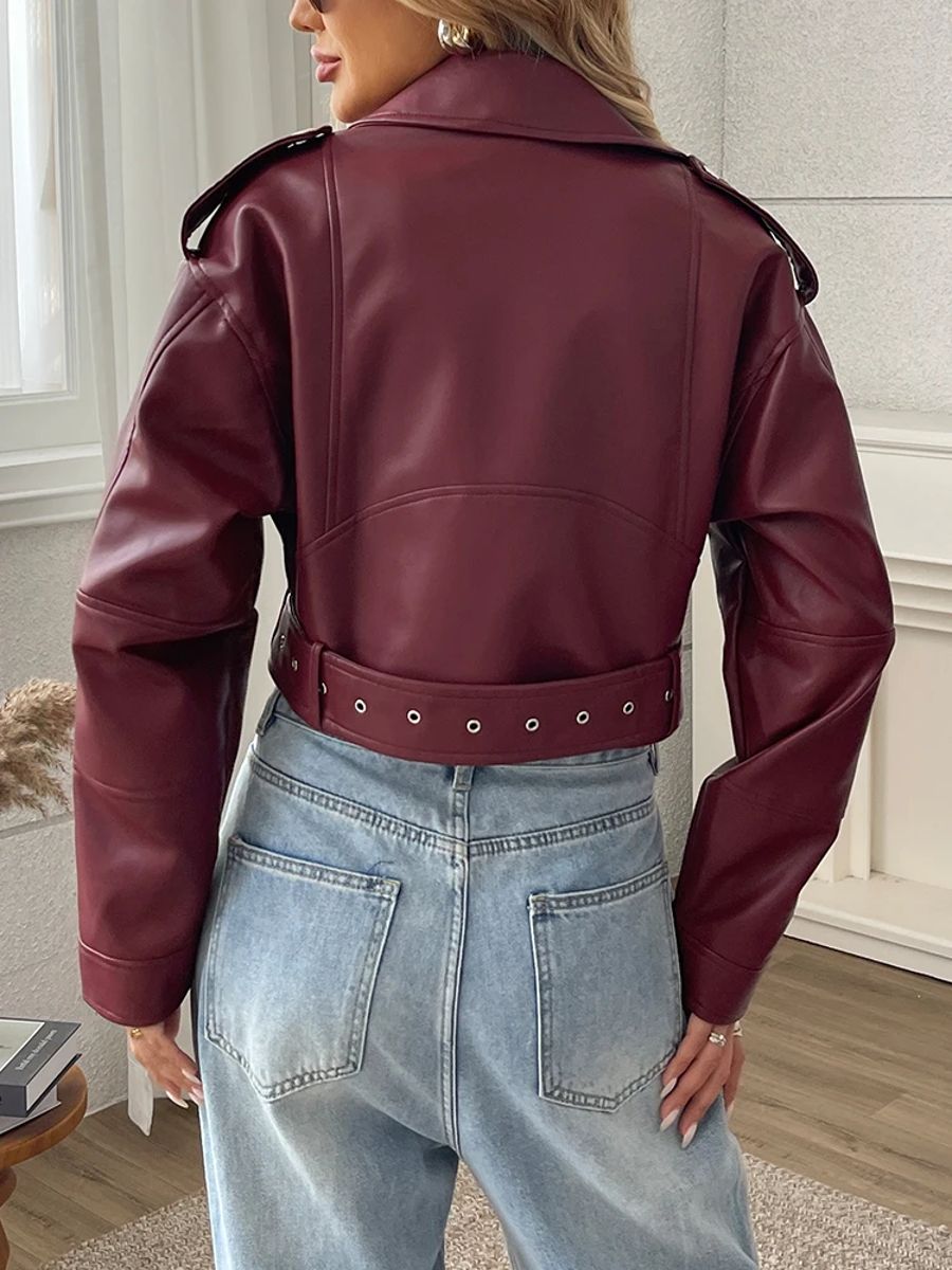 Ailegogo - Women's Leather Jackets 4