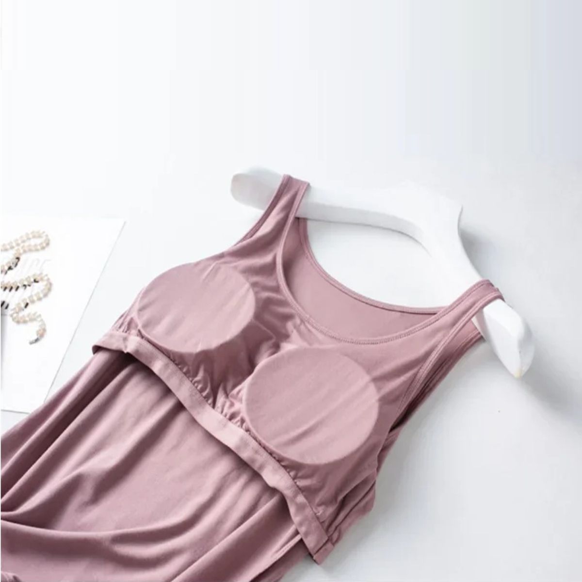 Soft Modal Three-Piece Loungewear Set with Tank Vest Cloud Cotton - Women's Loungewear 4