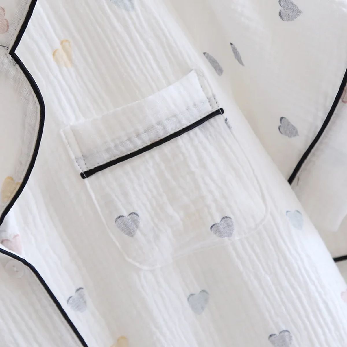 Light Cotton Three-Piece Loungewear Set for Home Comfort