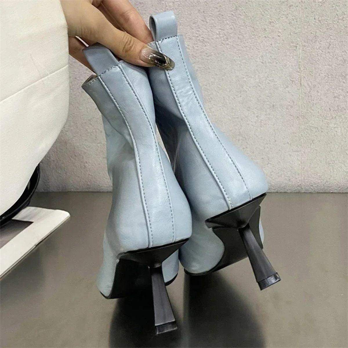 Pointed Toe Slip-On Ankle Boots for Women Party Wear Eilyken - Women's Ankle Boots 1