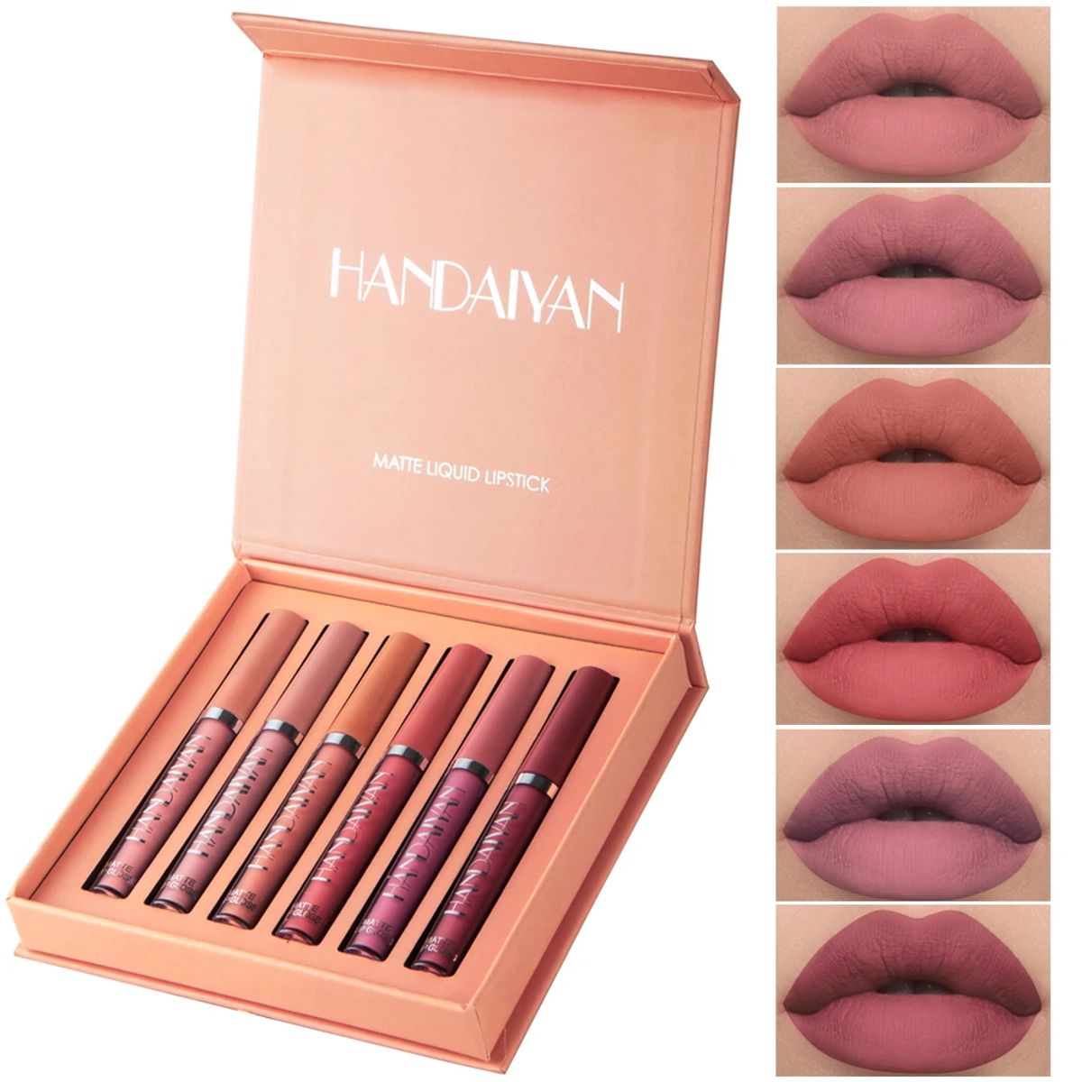 Set of 6 Matte Liquid Lipsticks in Gift Box Set of 6 Matte Liquid Lipsticks in Gift Box
