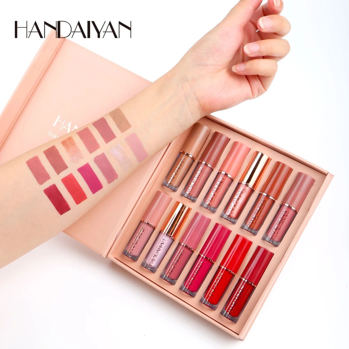 12-Color Velvet Matte Liquid Lipstick Gift Box Set Handaiyan - Women's Lips 2