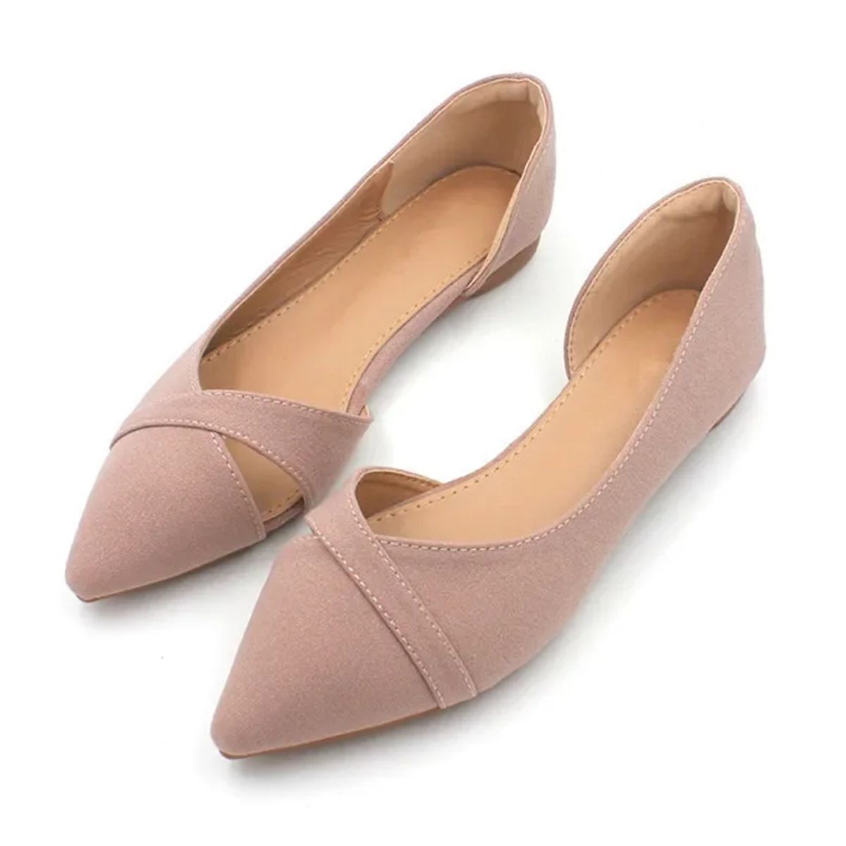 Breathable Pointed Toe Slip-On Flats for Everyday Comfort