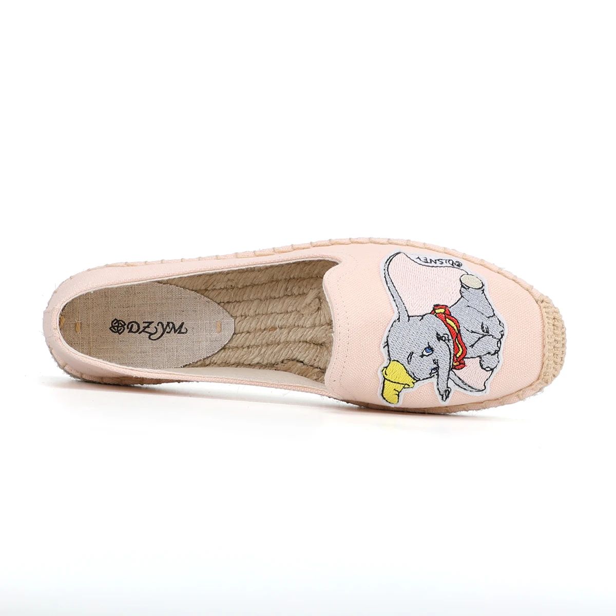 Classic Embroidered Espadrille Platform Heels with Round Toe Dzym - Women's Espadrilles 1