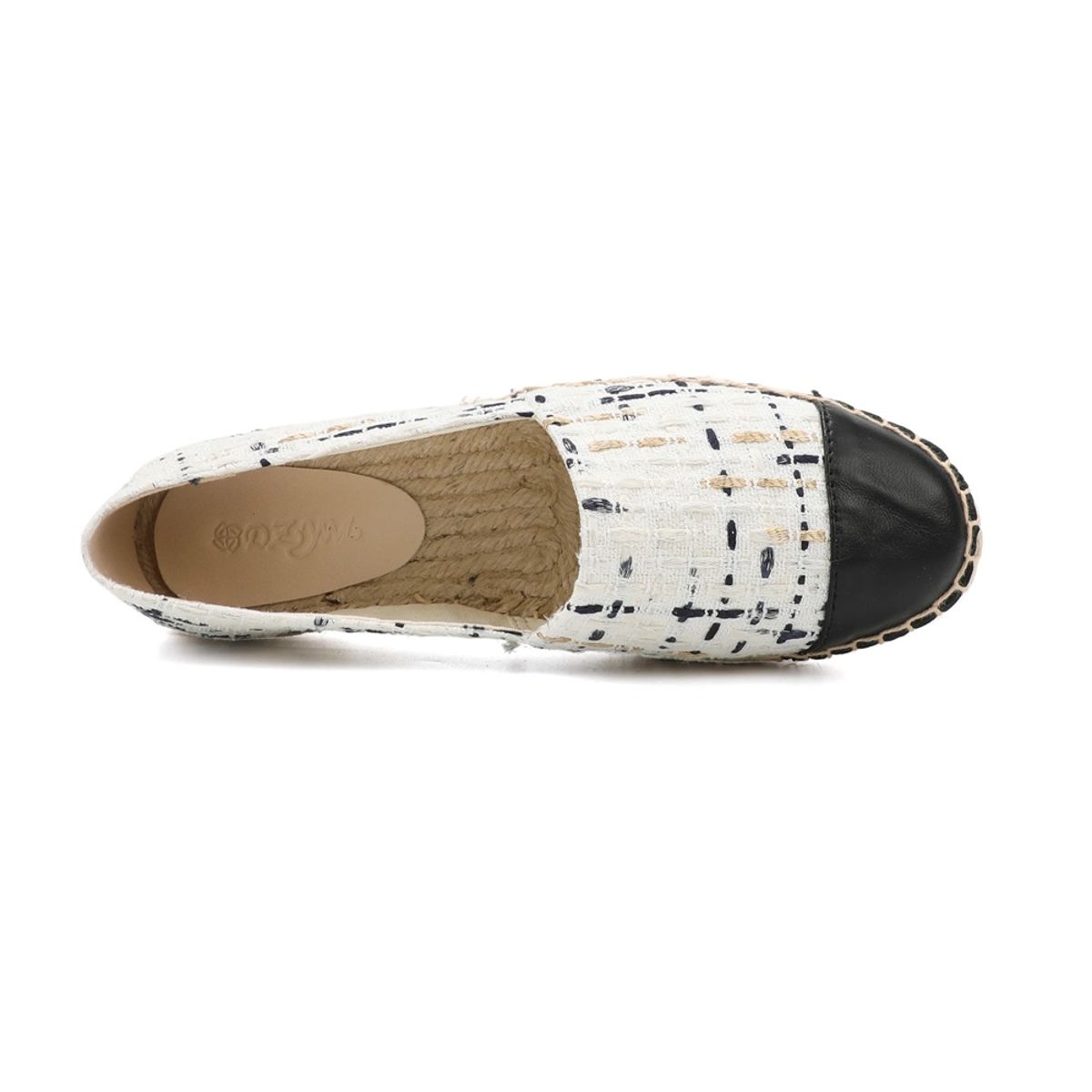Breathable Slip-On Espadrilles with Gingham Pattern for Women