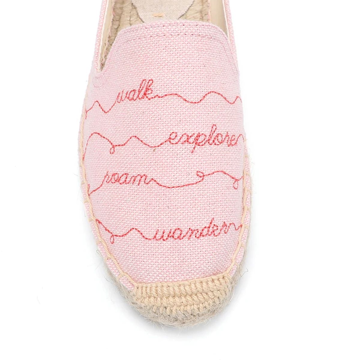 Casual Embroidered Hemp Espadrilles with Round Toe Design Dzym - Women's Espadrilles 3