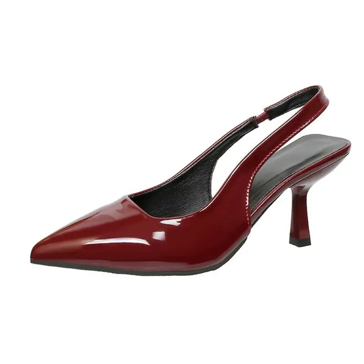 Classic Pointed Toe Slingback Pumps with High Spike Heels