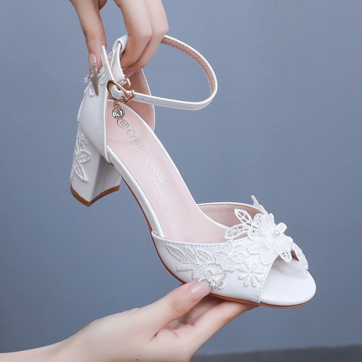 Crystal Queen - Women's High-Heel Sandals 1