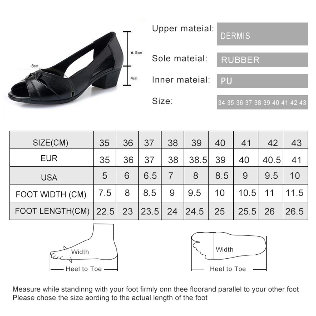 Aiyuqi - Women's Mid-Heel Sandals 5