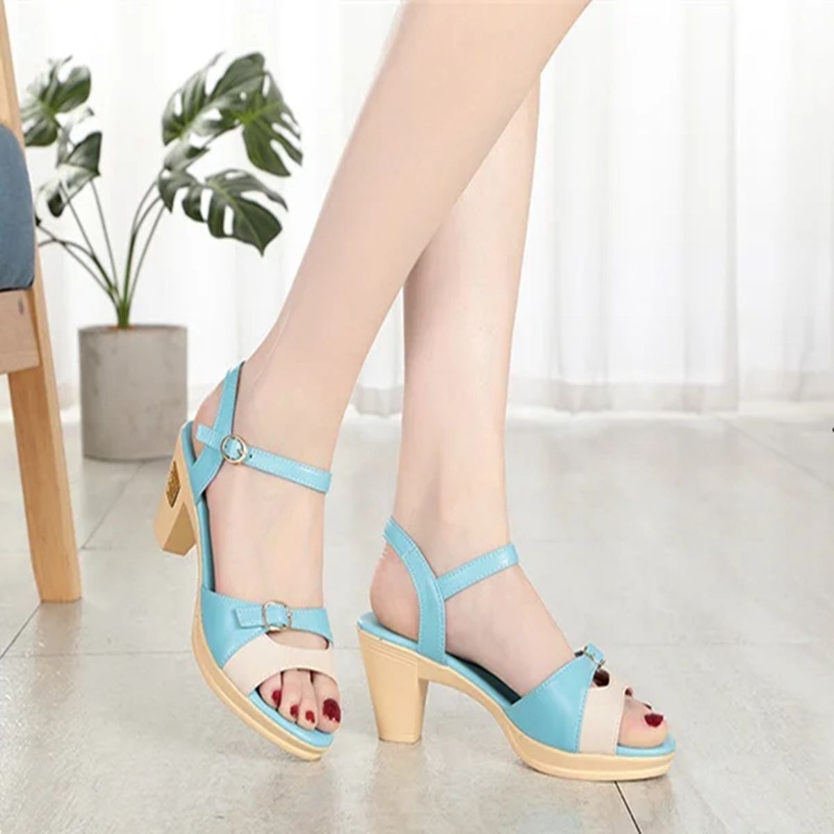 Elegant High Heel Platform Roman Sandals for Women Parties Elegant High Heel Platform Roman Sandals for Women Parties