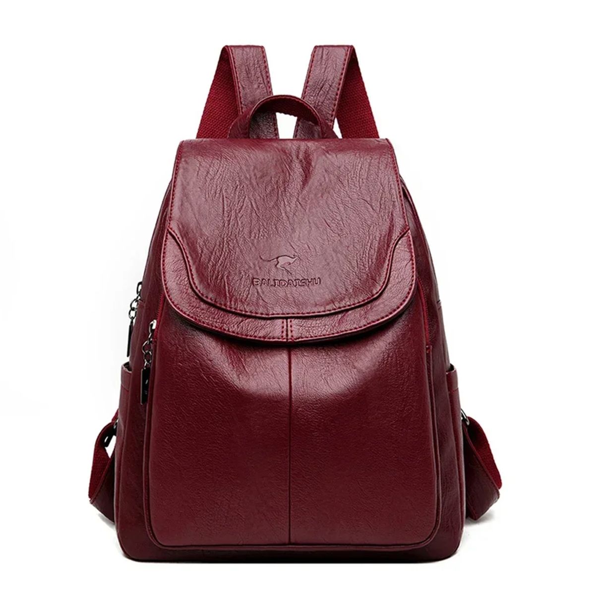 Stylish Genuine Leather Women’s Backpack with Multiple Compartments