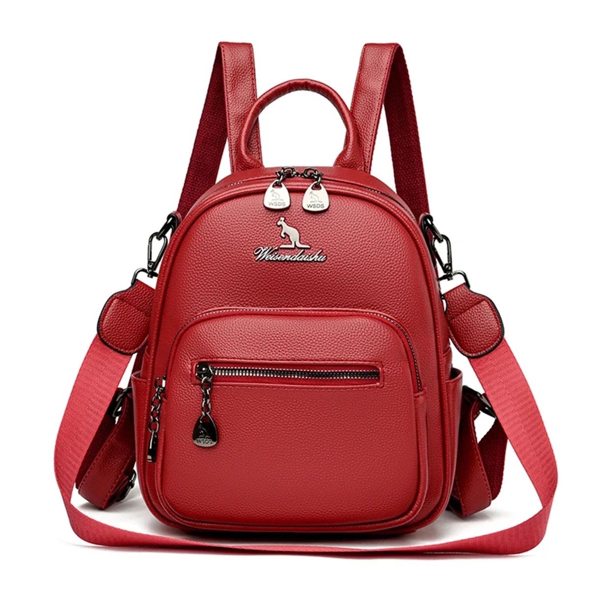 Stylish Women’s 3-in-1 Soft Leather Backpack with Large Capacity