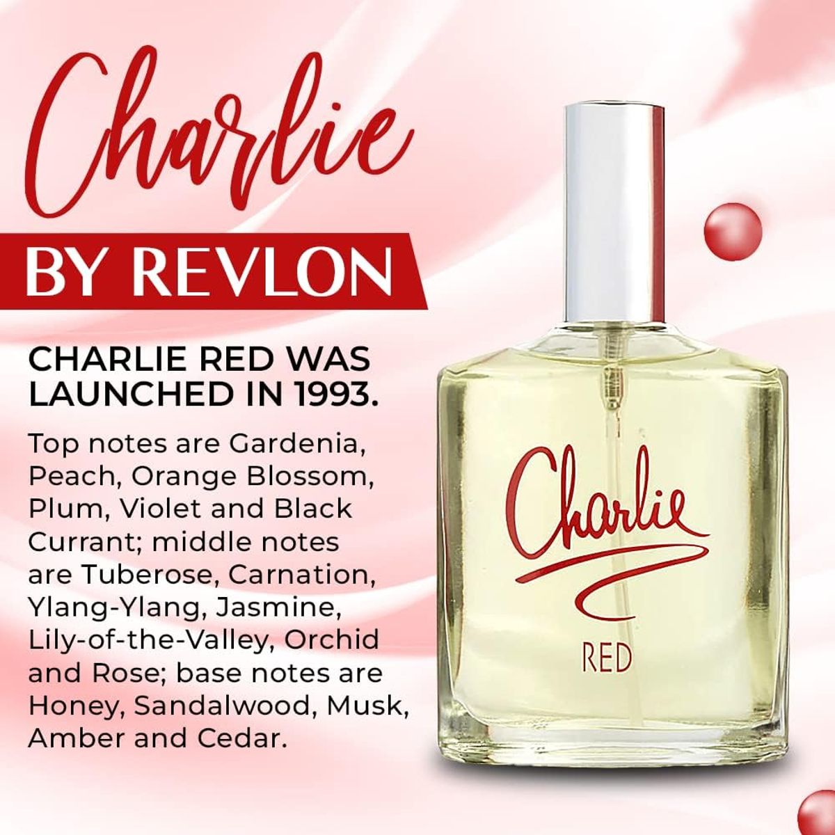 Charlie Red by Revlon Eau De Toilette Spray 3.3 oz for Women