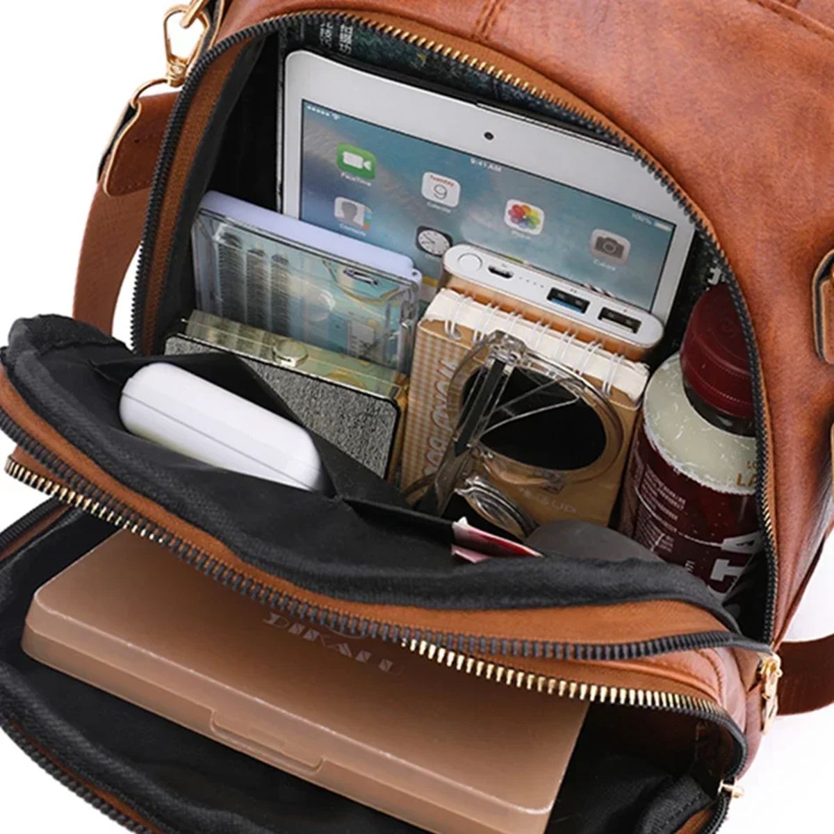 Vintage Leather Women’s Backpack for Travel, School and Daily Use