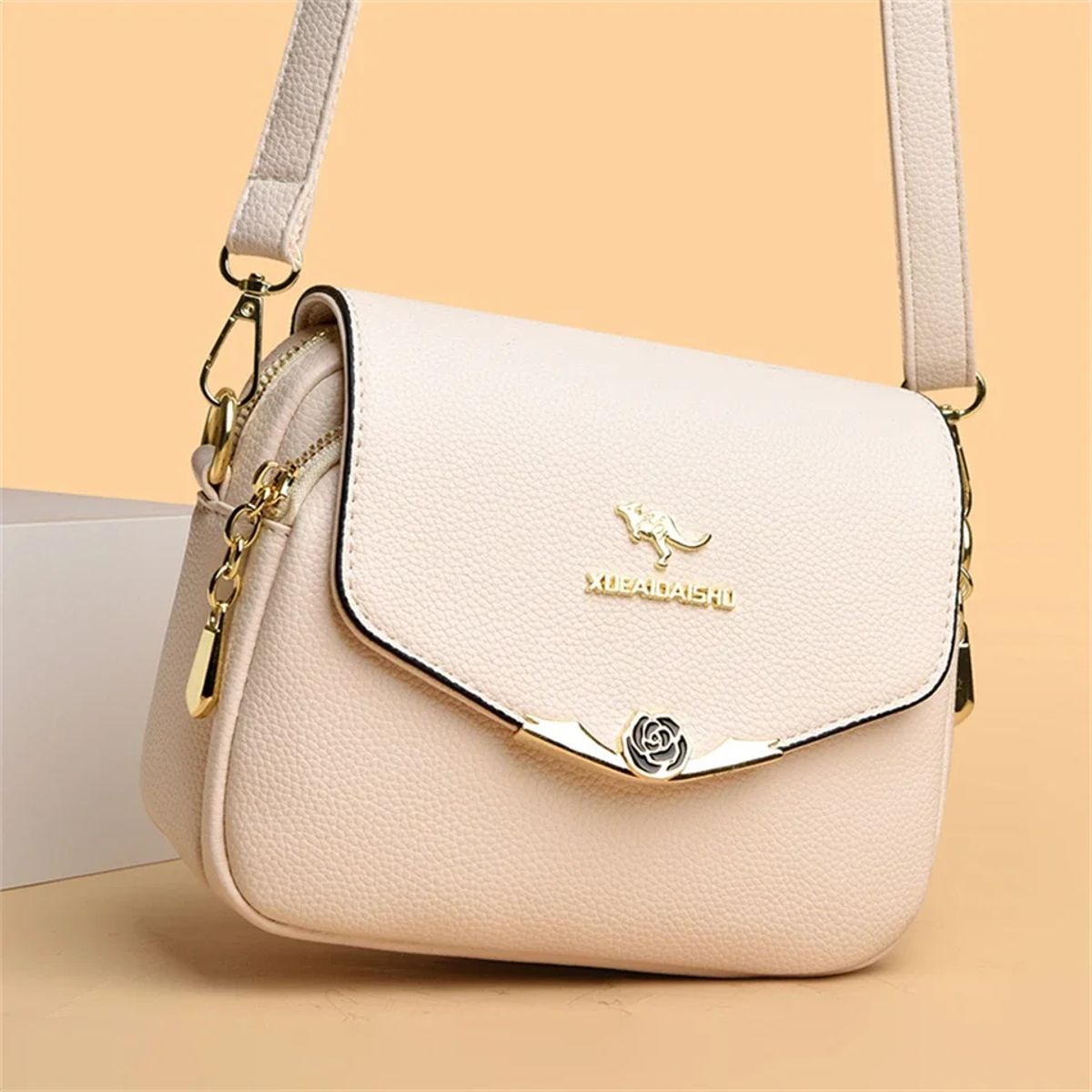 Elegant Soft Leather Shoulder Bag Stylish Crossbody for Women Elegant Soft Leather Shoulder Bag Stylish Crossbody for Women