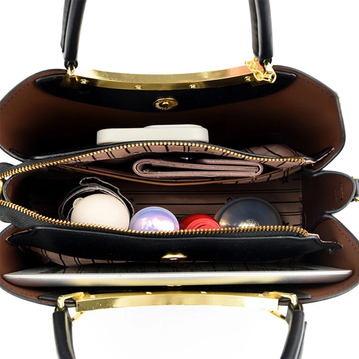 Elegant Leather Women’s Handbag with Top Handle and Crossbody Elegant Leather Women’s Handbag with Top Handle and Crossbody