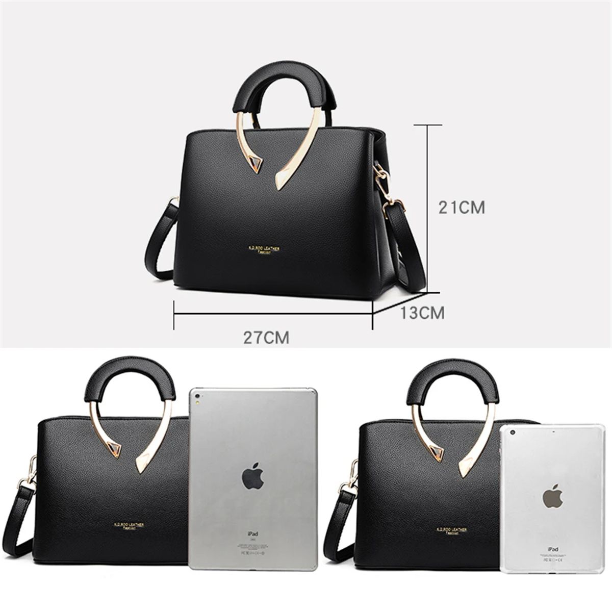 Luxury PU Leather Handbag for Women Elegant Everyday Shoulder Bag