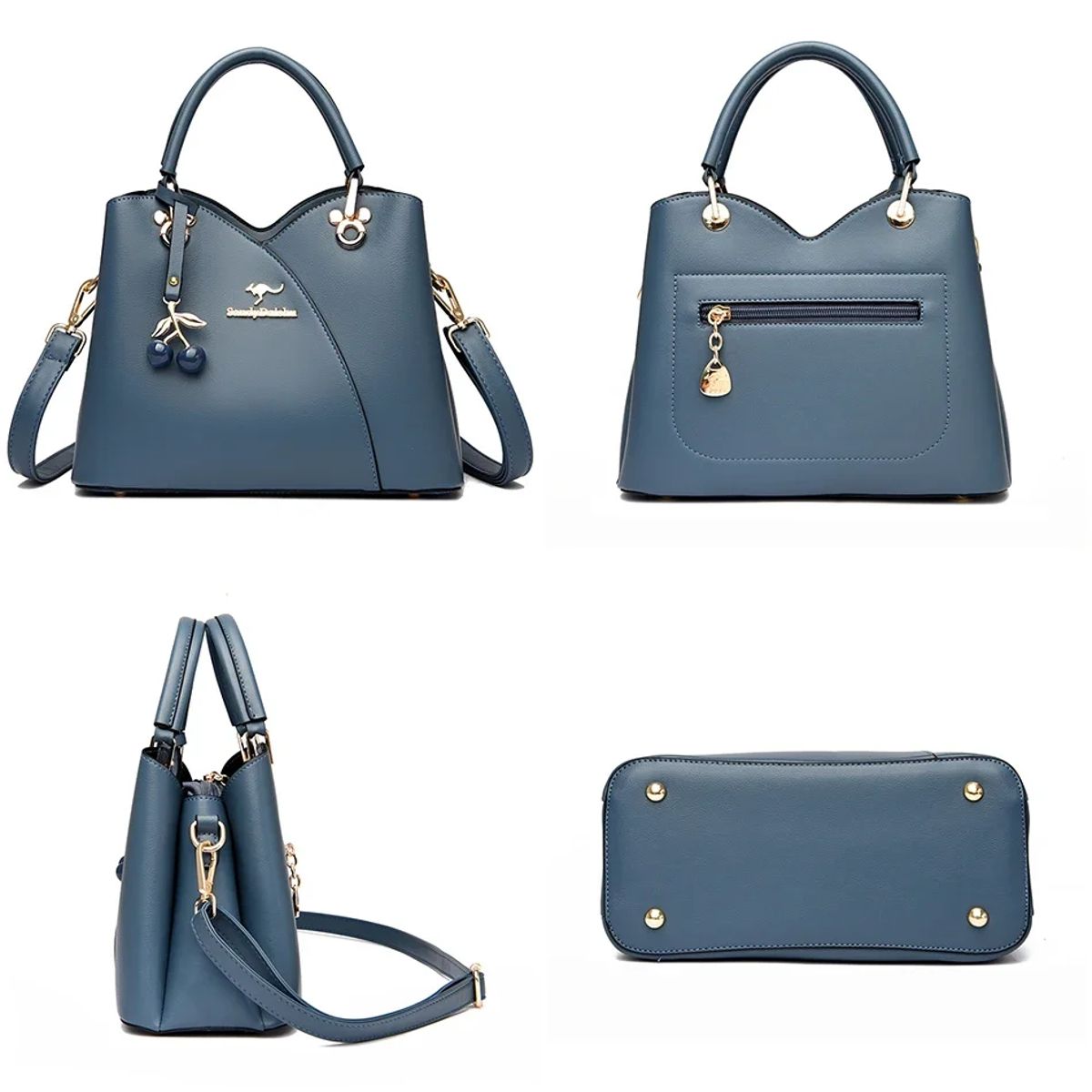 Luxury 3-Layer Messenger Bag Stylish Crossbody Handbag for Women